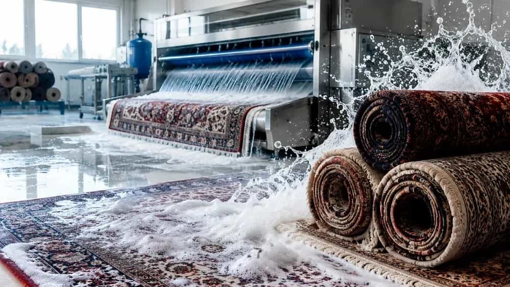 شستشوی تخصصی فرش در مازندران با قالیشویی ارکیده